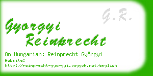 gyorgyi reinprecht business card